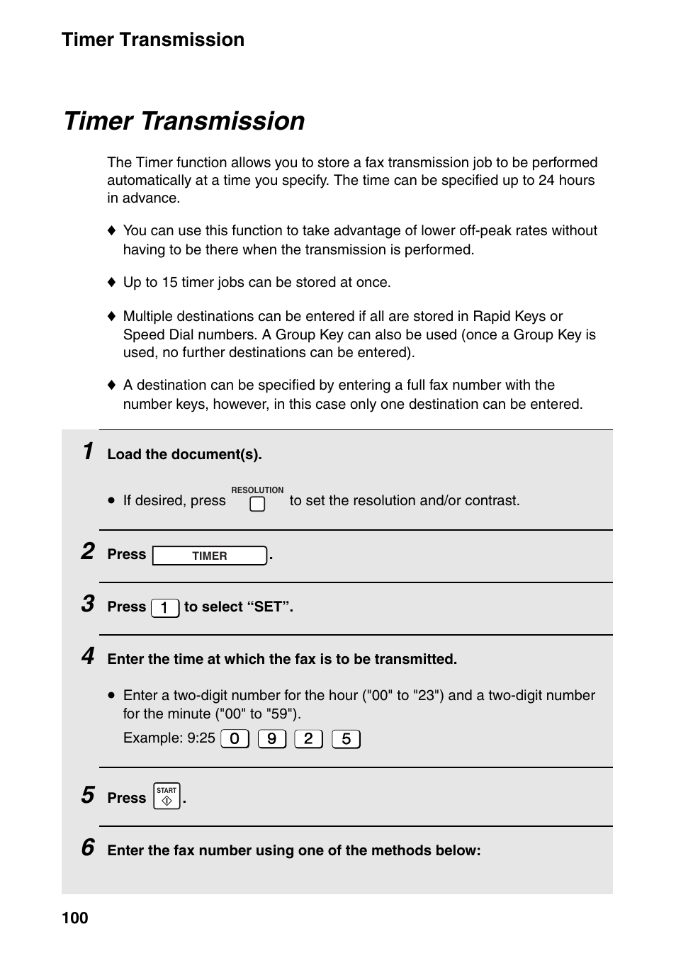 Timer transmission | Sharp FO-IS115N User Manual | Page 105 / 165