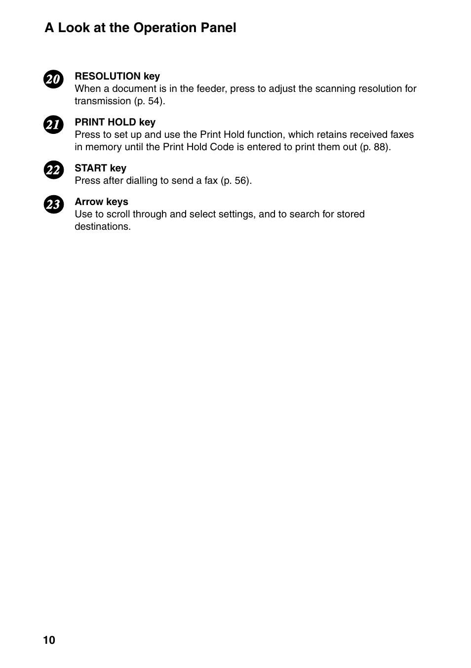 A look at the operation panel | Sharp FO-IS115N User Manual | Page 15 / 165