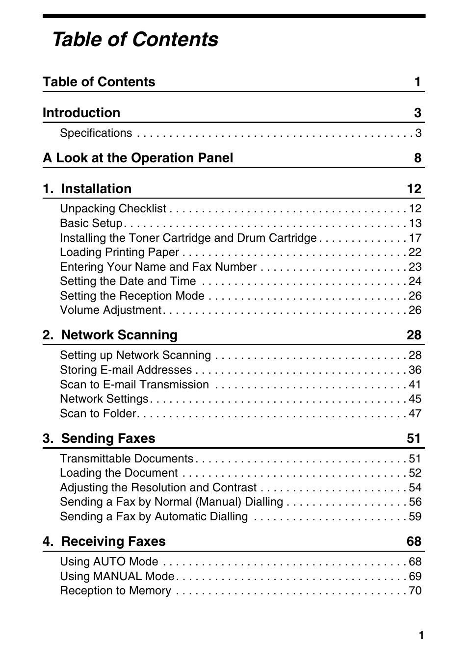 Sharp FO-IS115N User Manual | Page 6 / 165