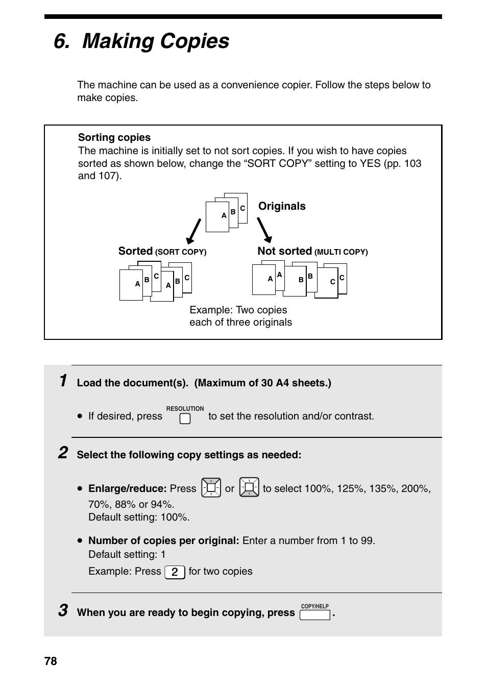 Making copies | Sharp FO-IS115N User Manual | Page 83 / 165