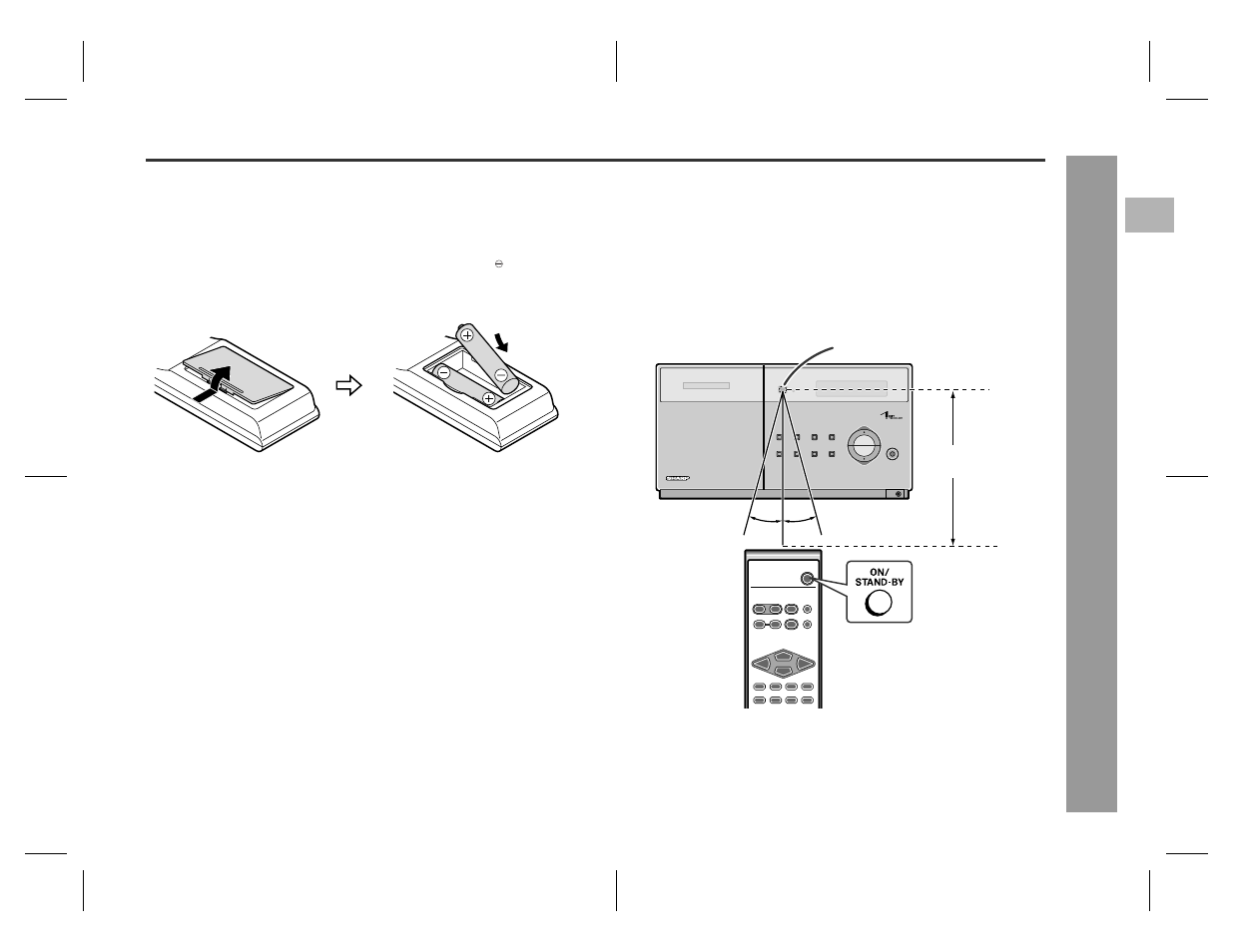 Remote control, Prepar ation for us e, Battery installation 1 | Test of the remote control | Sharp SD-EX220 User Manual | Page 11 / 32