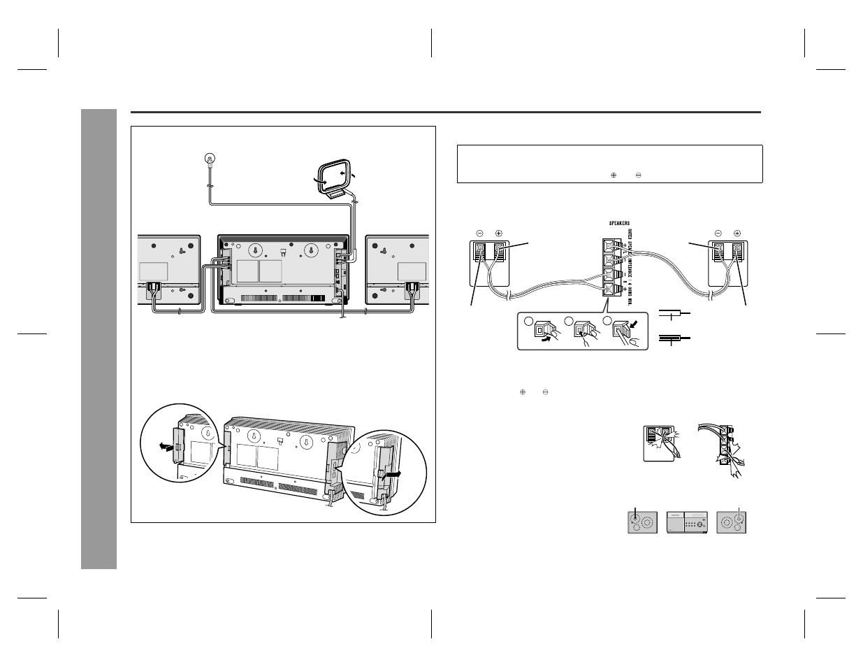 System connections, Prepar ation for us e, Speaker connection | Sharp SD-EX220 User Manual | Page 12 / 32