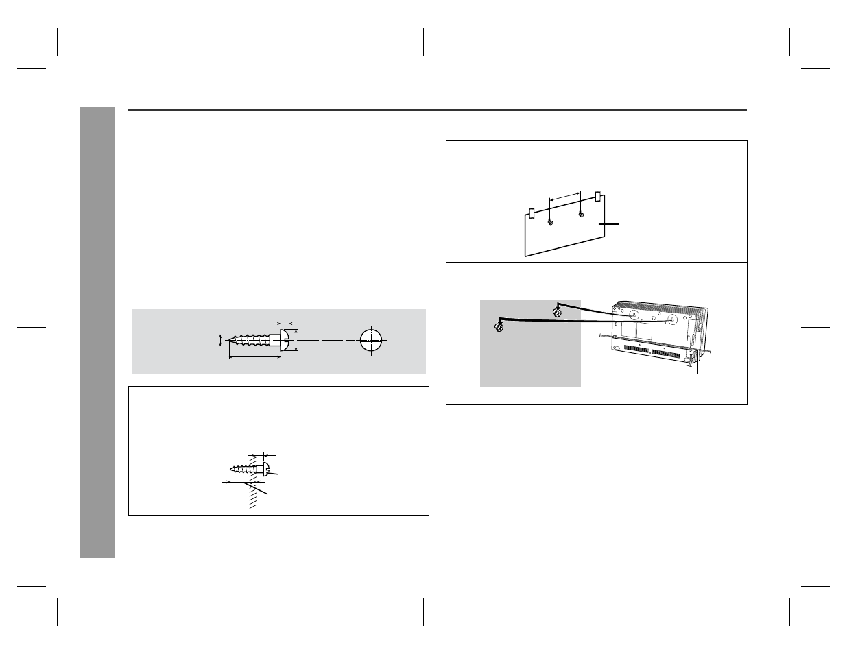 Prepar ation for us e, Driving screws, Installing the main unit | Sharp SD-EX220 User Manual | Page 14 / 32