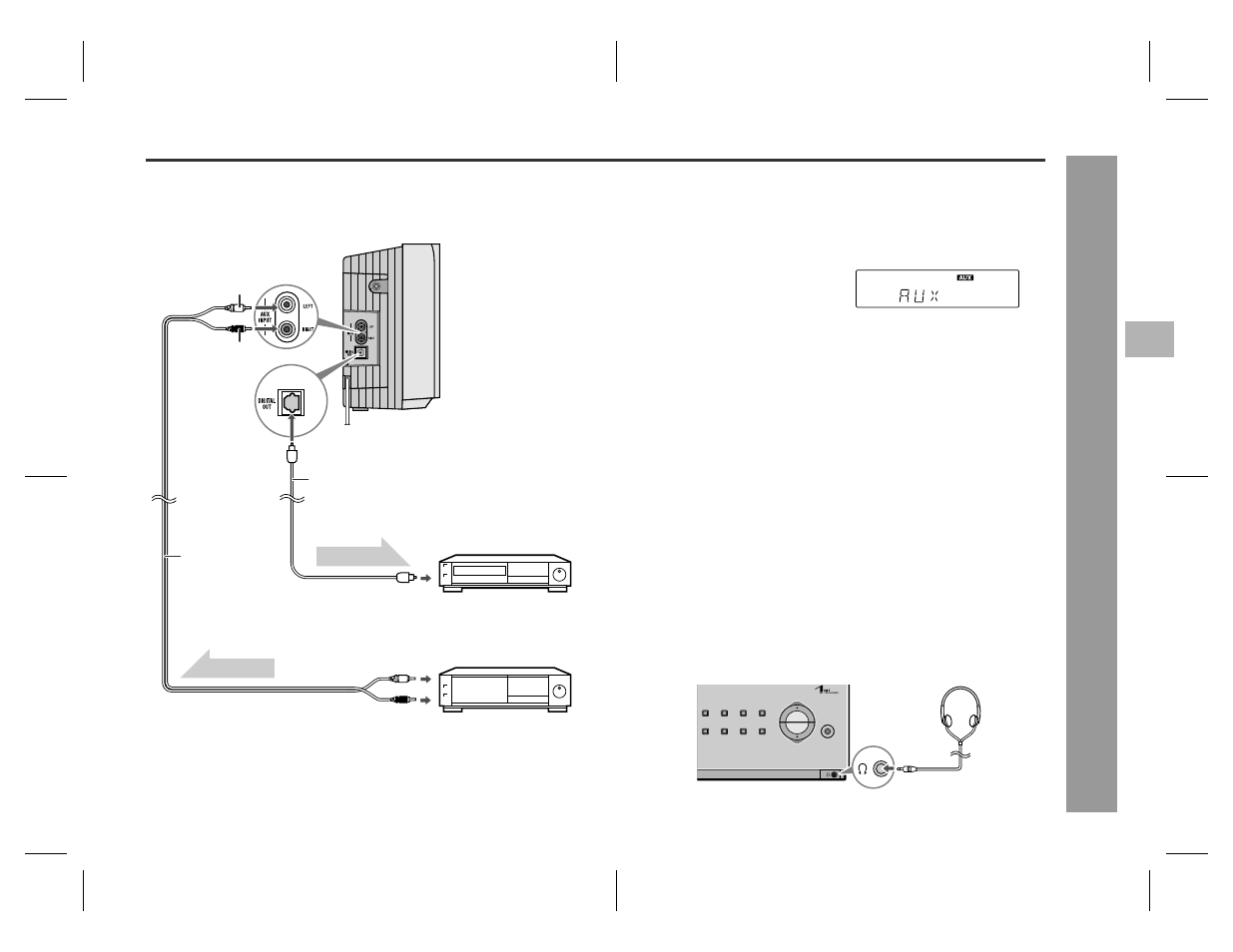 Enhancing your system, Advance d feature s, Headphones | Sharp SD-EX220 User Manual | Page 27 / 32