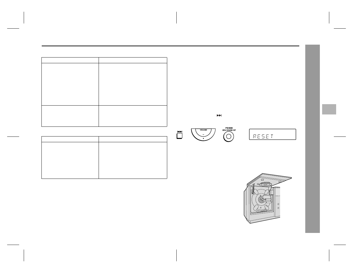 Re fe ren c e s, Cd player  remote control  condensation, If trouble occurs | Before transporting the unit | Sharp SD-EX220 User Manual | Page 29 / 32