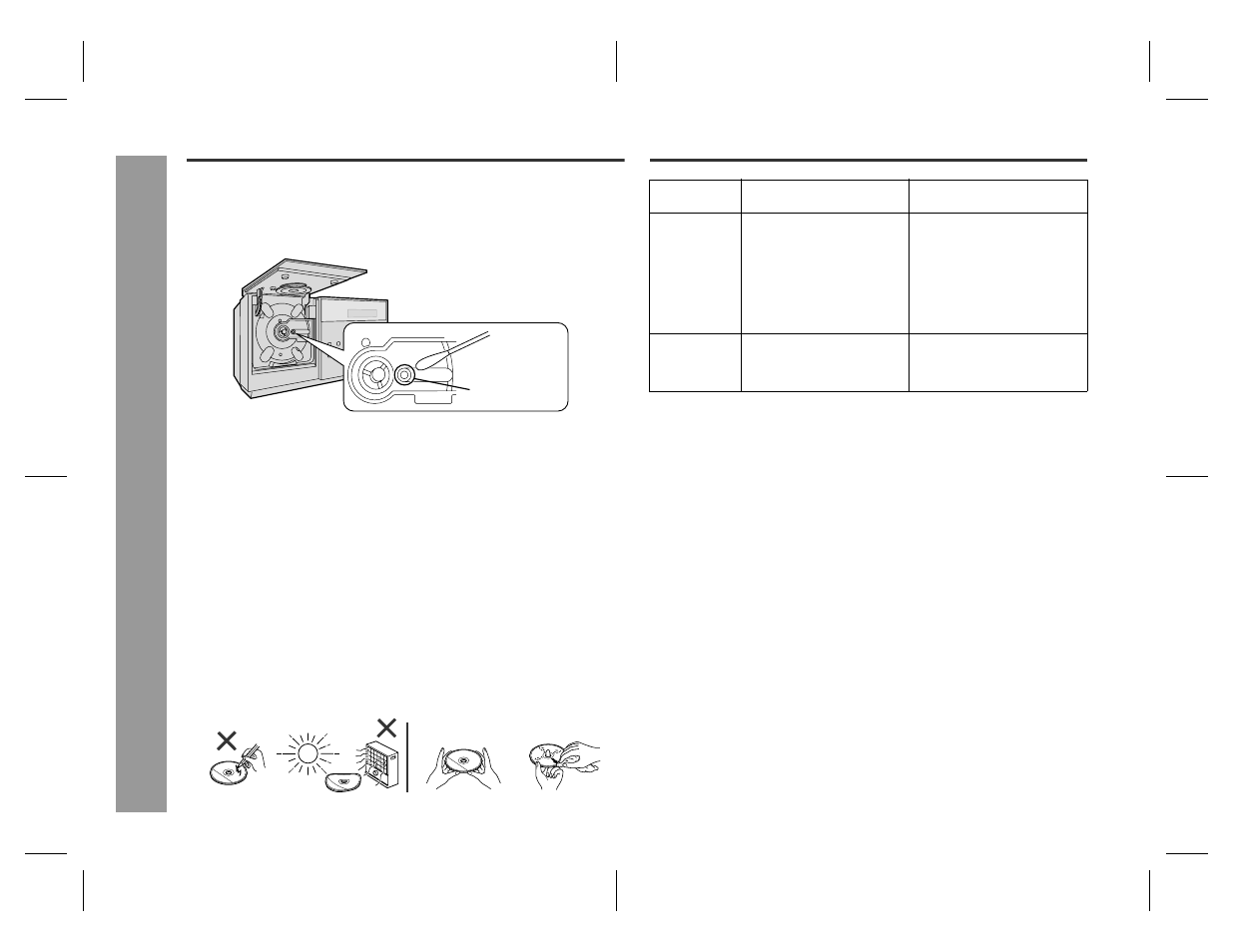 Maintenance, Error messages, Re fe ren c e s | Cleaning the cd pickup lens, Cleaning the cabinet  care of compact discs | Sharp SD-EX220 User Manual | Page 30 / 32