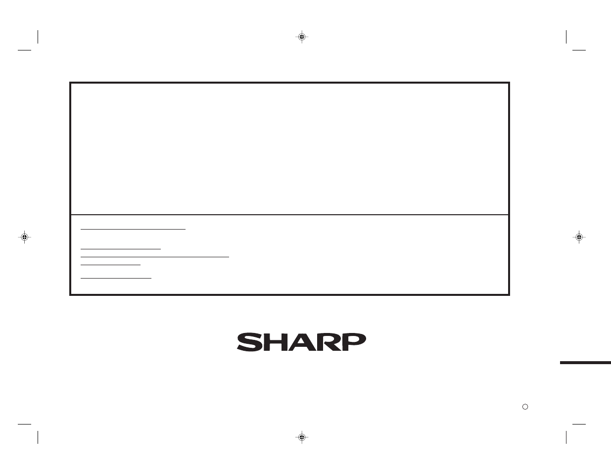 Sharp electronics corporation, Sharp corporation | Sharp SD-EX220 User Manual | Page 32 / 32