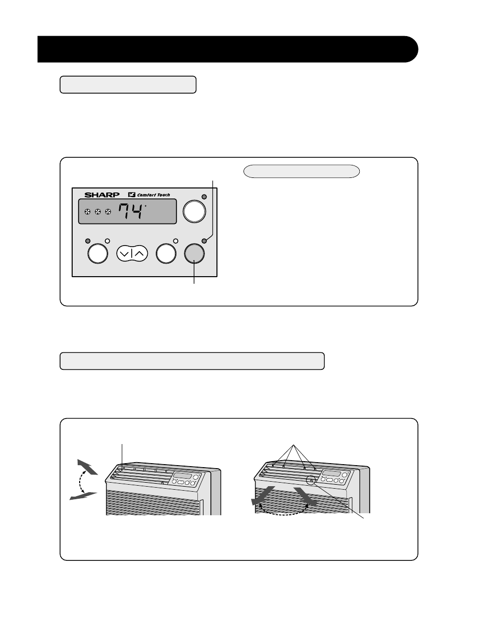 Energy saver to change air flow direction, How to operate | Sharp AF-R55CX User Manual | Page 13 / 20