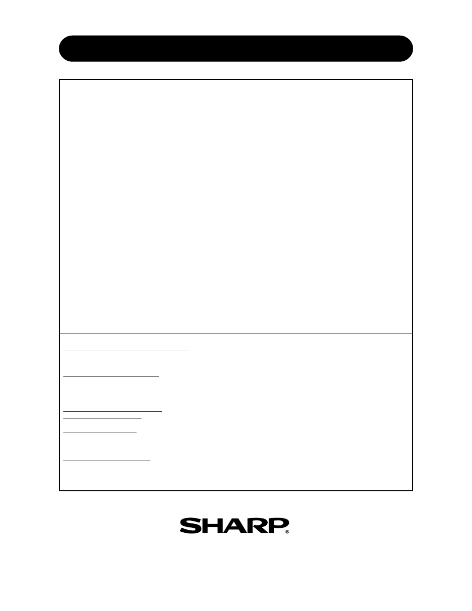 Consumer limited warranty, Sharp electronics corporation | Sharp AF-R55CX User Manual | Page 3 / 20