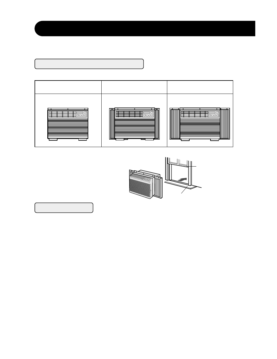 Installation instructions, Check window area, Location | Sharp AF-R55CX User Manual | Page 4 / 20