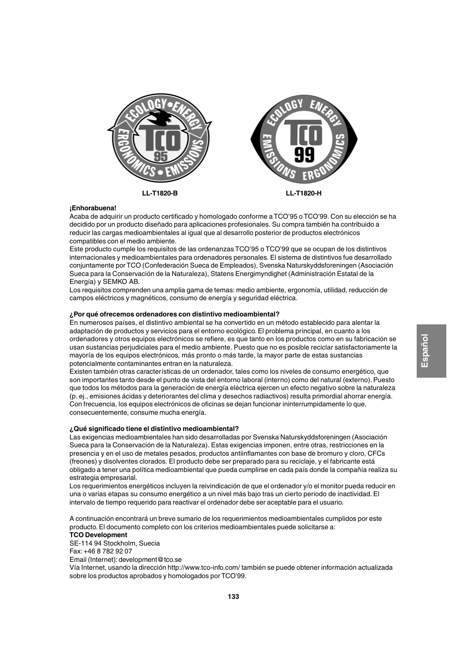 Sharp LL-T1820-B User Manual | Page 133 / 164