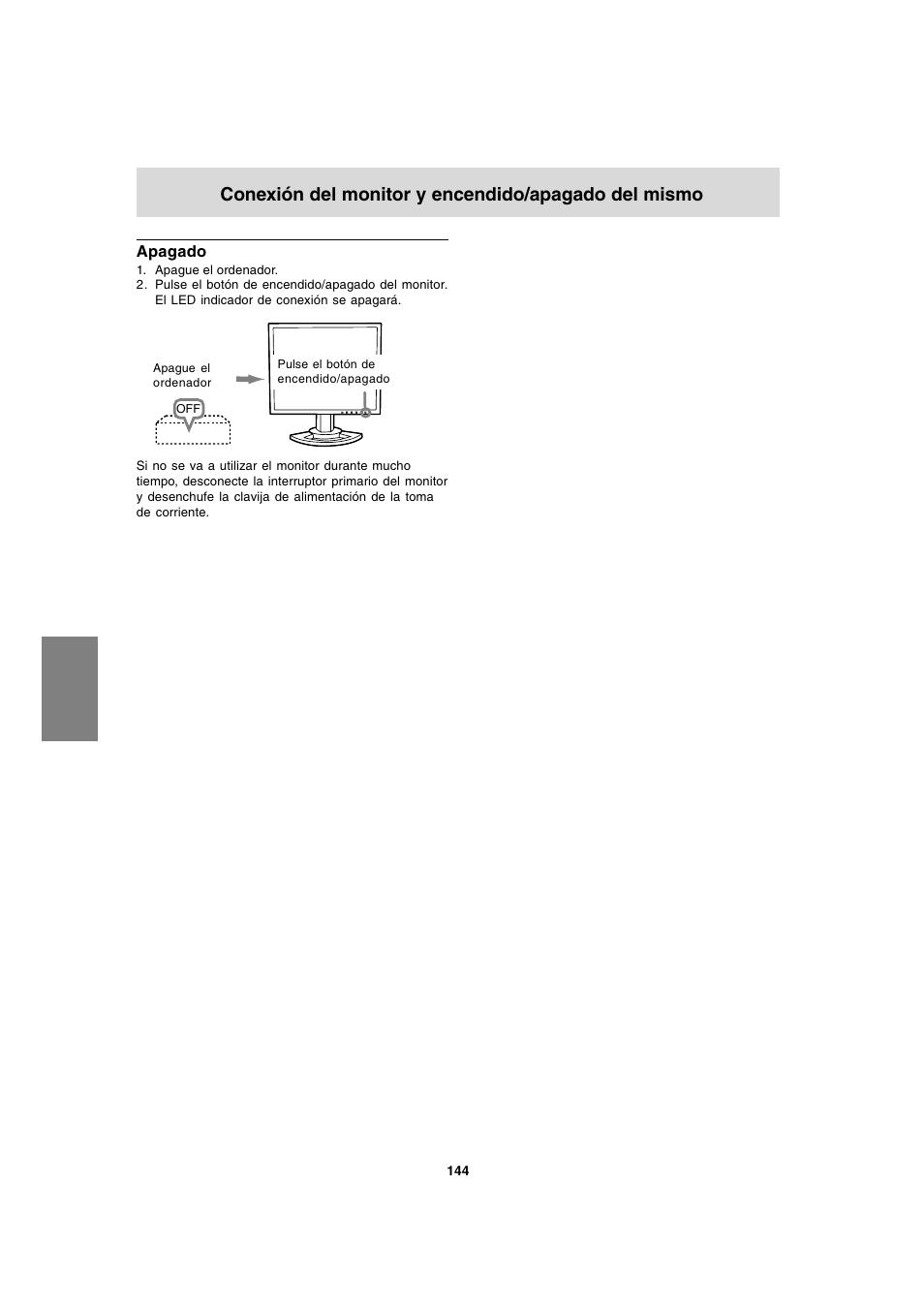 Conexión del monitor y encendido/apagado del mismo | Sharp LL-T1820-B User Manual | Page 144 / 164