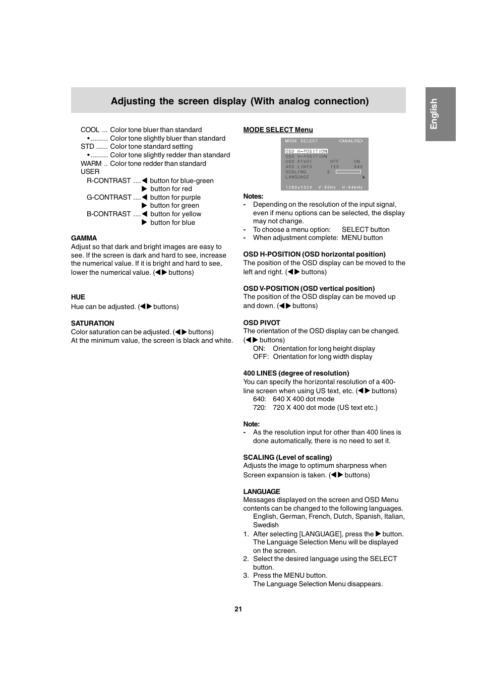 English | Sharp LL-T1820-B User Manual | Page 21 / 164