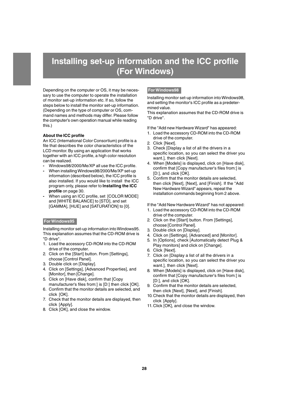 Sharp LL-T1820-B User Manual | Page 28 / 164