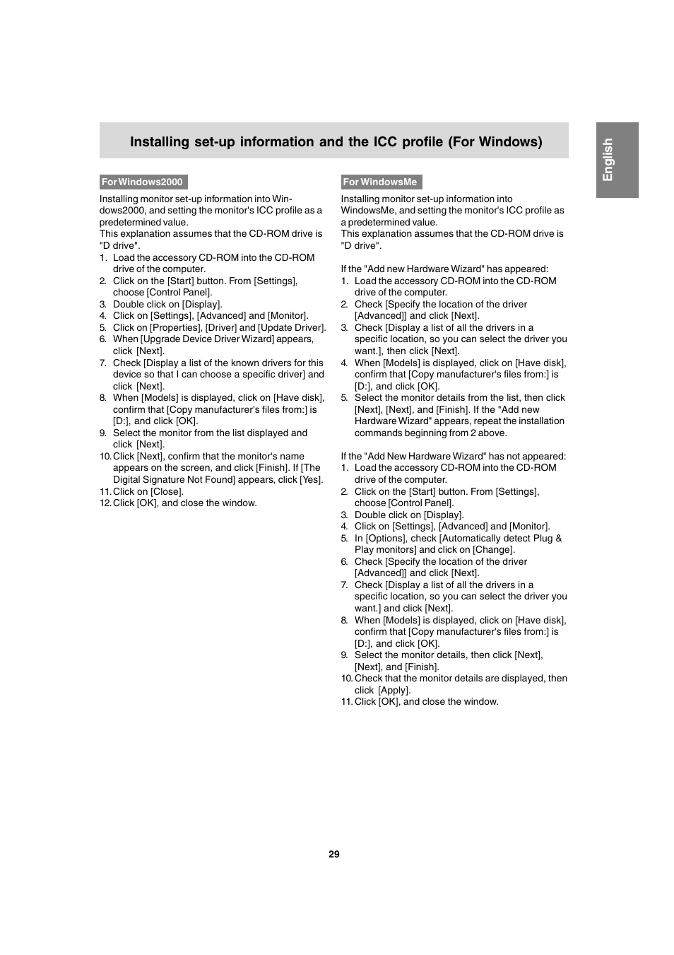 English | Sharp LL-T1820-B User Manual | Page 29 / 164