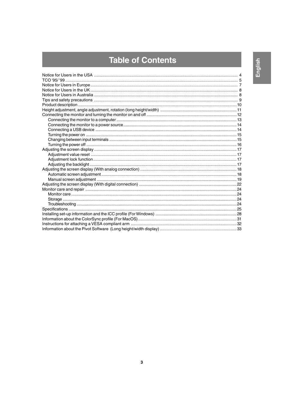 Sharp LL-T1820-B User Manual | Page 3 / 164