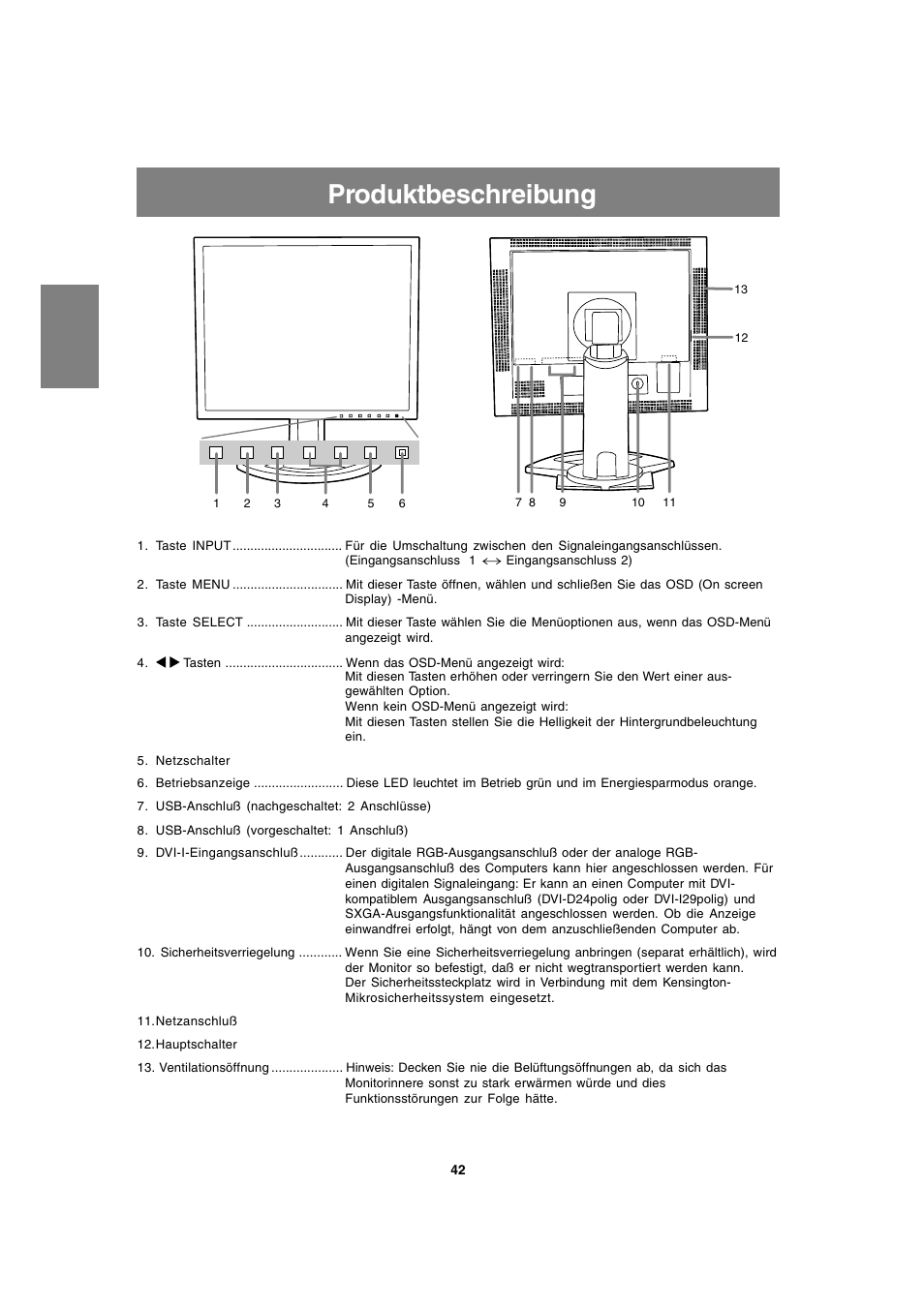 Produktbeschreibung | Sharp LL-T1820-B User Manual | Page 42 / 164