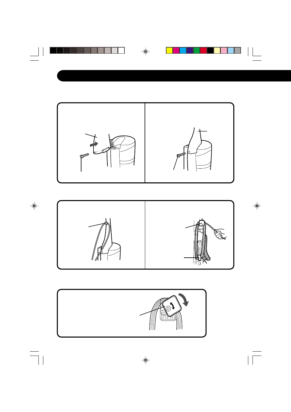 Operating instructions, How to attach the handle to vacuum cleaner, How to wind power cord | How to release power cord | Sharp EC-S5170 User Manual | Page 6 / 24