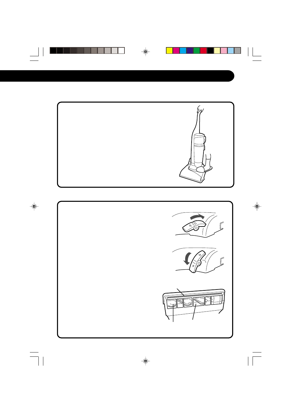 How to release the handle, How to operate "rug" /"floor"selector pedal, Upright position | Sharp EC-S5170 User Manual | Page 7 / 24