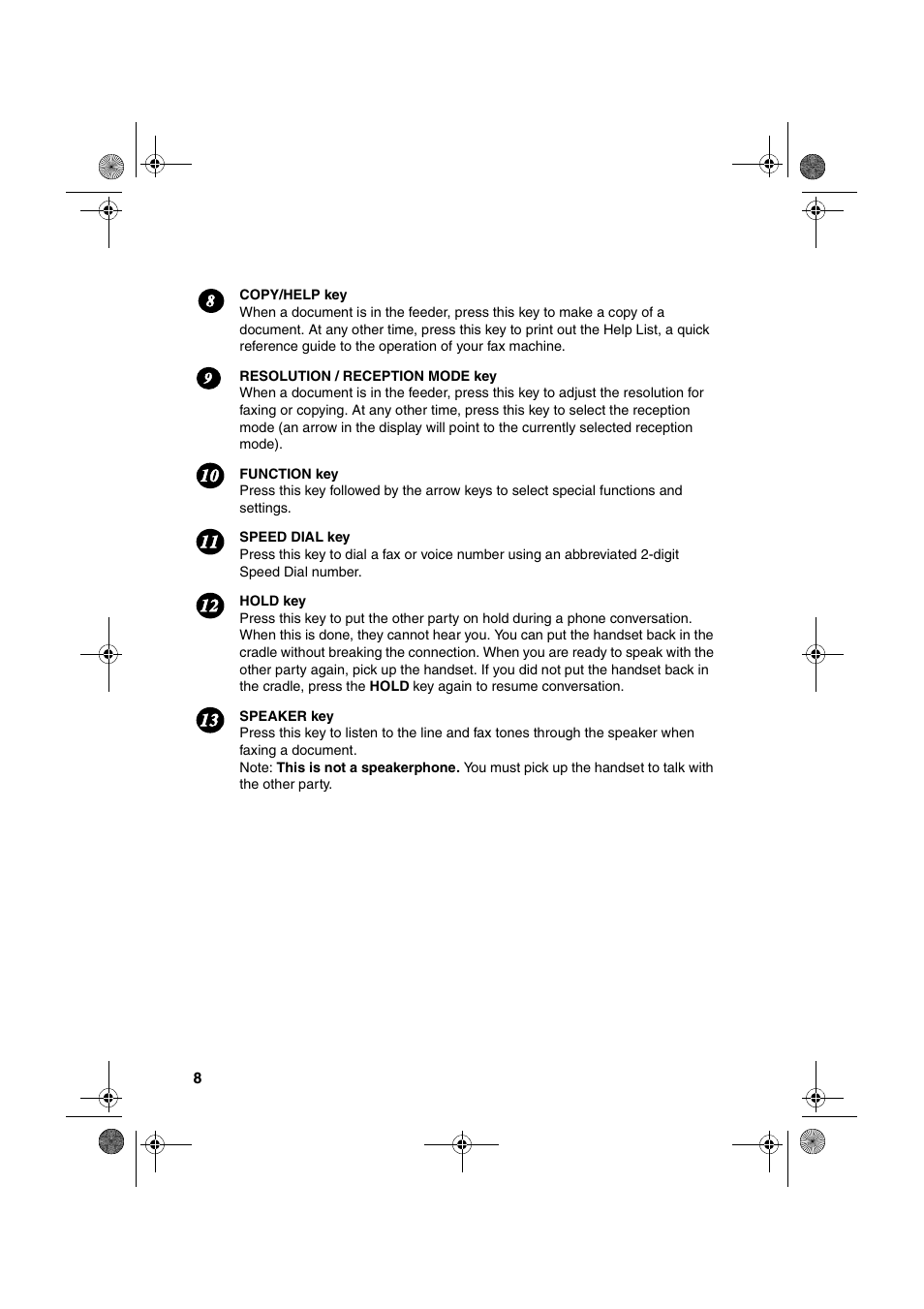 Sharp FO-3150 User Manual | Page 10 / 124