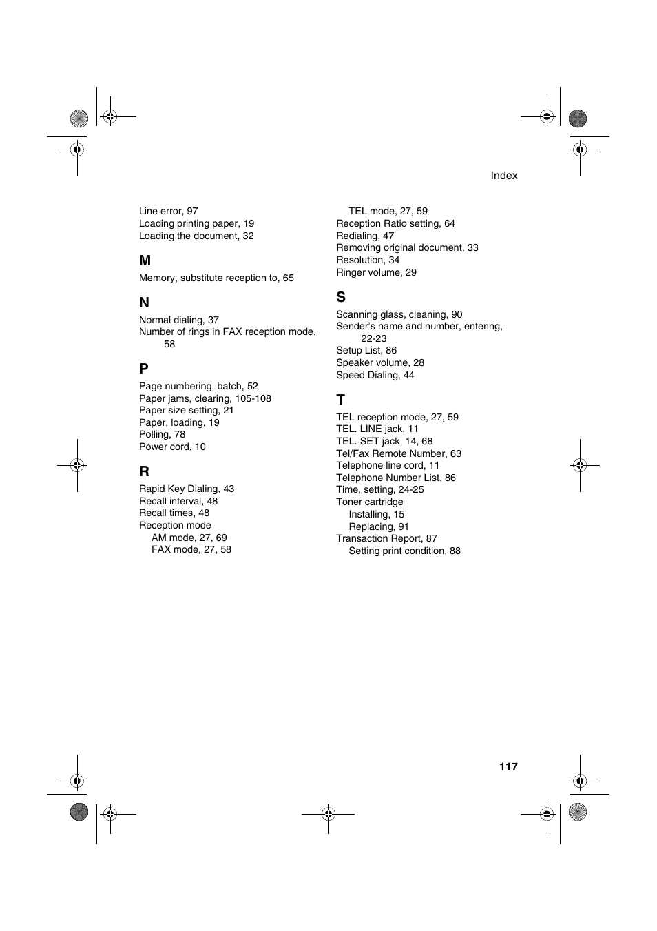 Sharp FO-3150 User Manual | Page 119 / 124