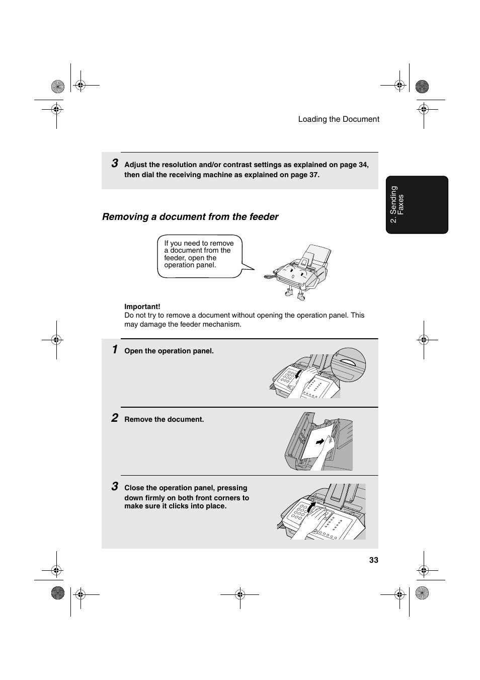 Sharp FO-3150 User Manual | Page 35 / 124