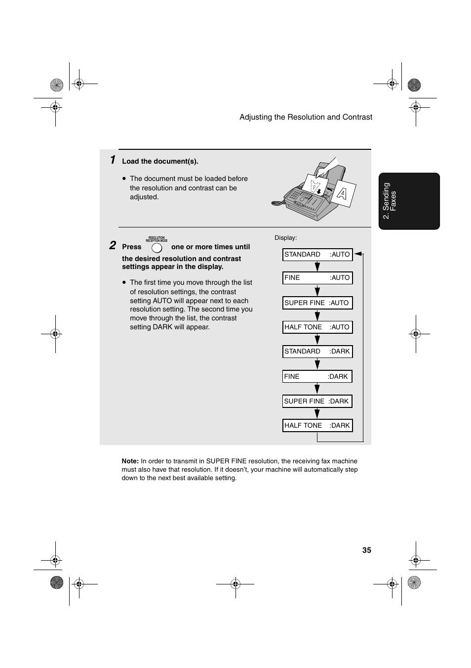 Sharp FO-3150 User Manual | Page 37 / 124