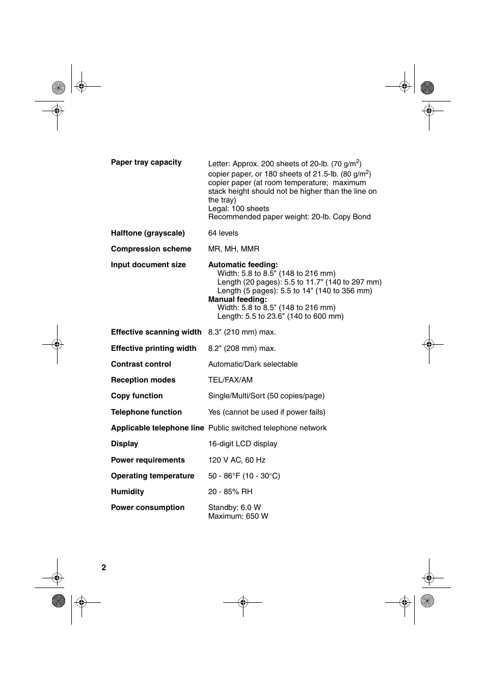 Sharp FO-3150 User Manual | Page 4 / 124