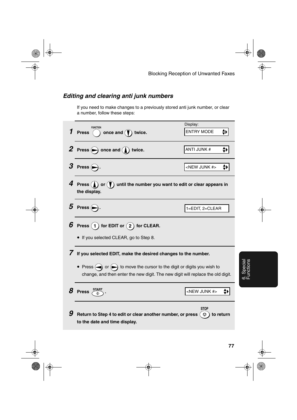 Sharp FO-3150 User Manual | Page 79 / 124