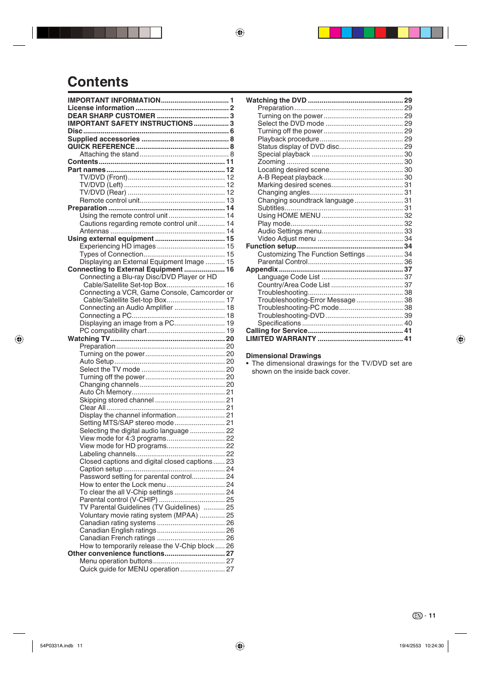 Sharp AQUOS LC-32DV28UT User Manual | Page 13 / 43