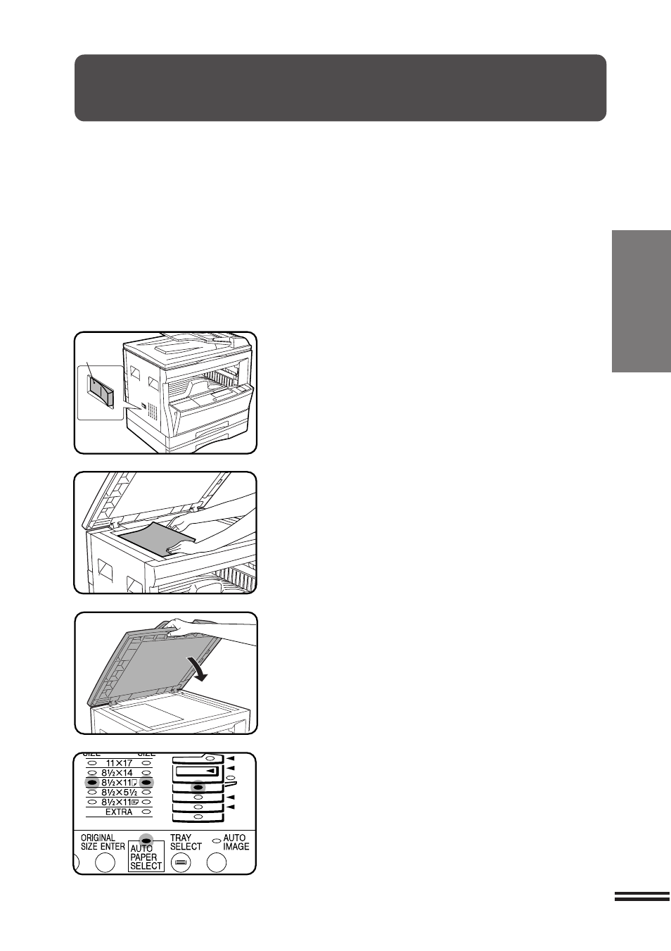 Copying from the original table | Sharp AR-207 User Manual | Page 21 / 84