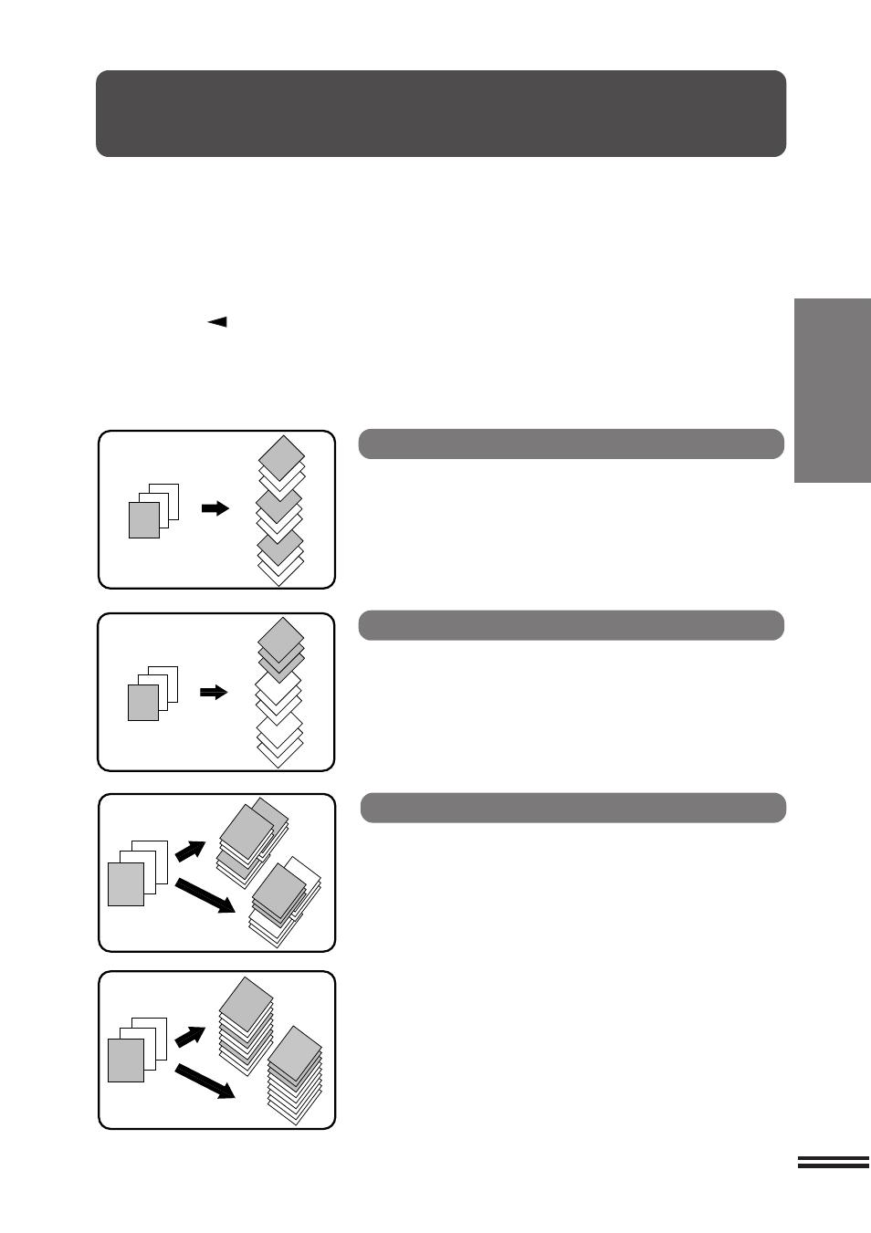 Sort/group, Sort mode, Group mode | Offset stack | Sharp AR-207 User Manual | Page 29 / 84