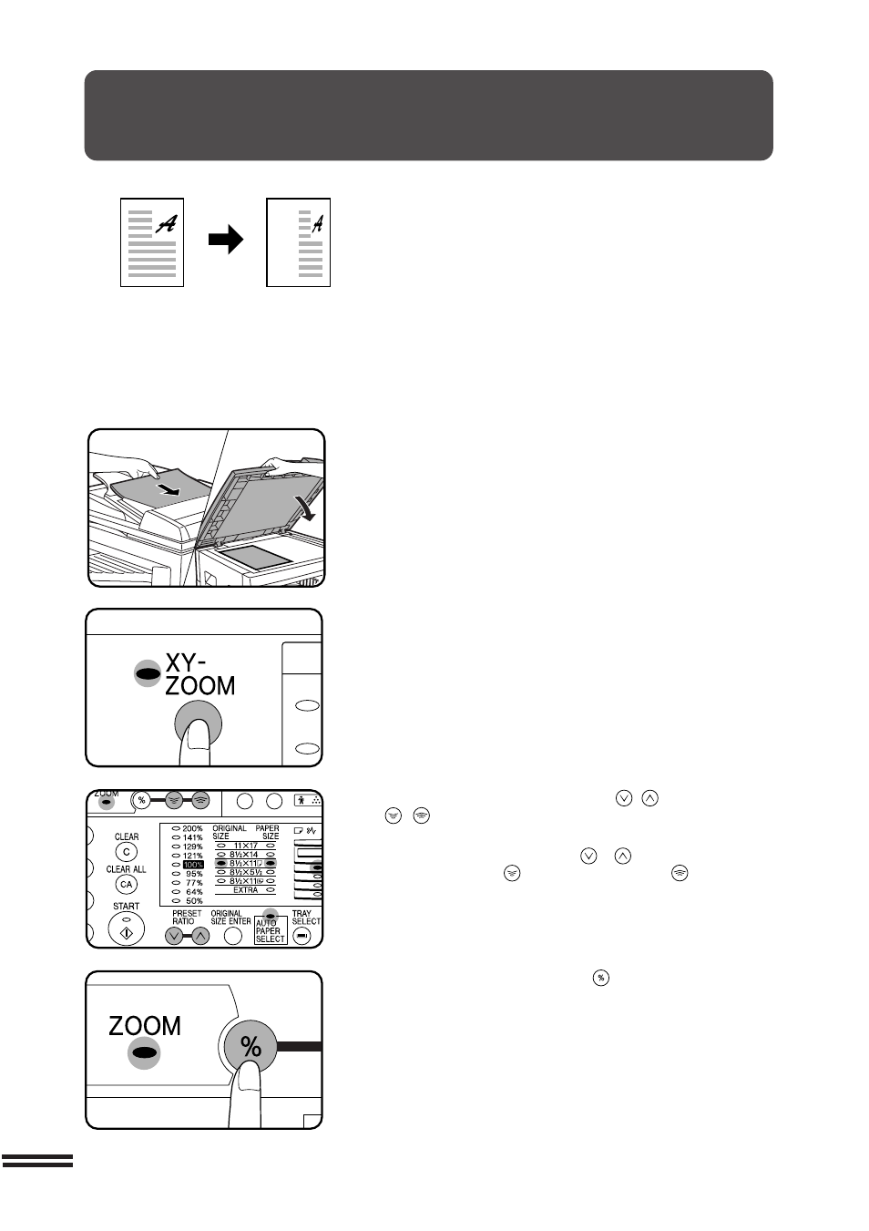 Xy zoom | Sharp AR-207 User Manual | Page 34 / 84