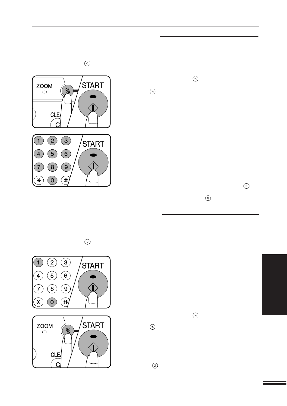 User programs, Program no. 12: account number change, Program no. 13: account number deletion | Sharp AR-207 User Manual | Page 57 / 84