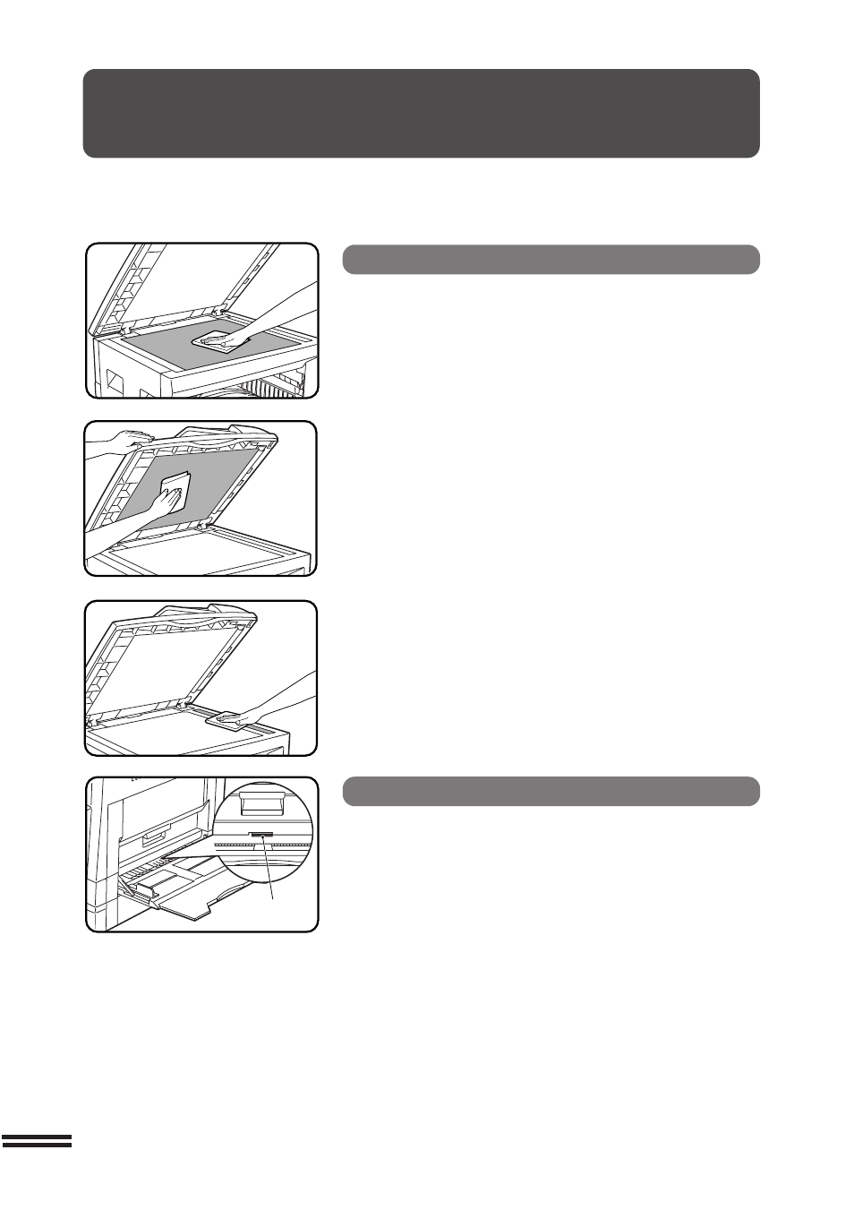 User maintenance, Original table and document feeder cover, Bypass tray paper feed roller | Sharp AR-207 User Manual | Page 62 / 84
