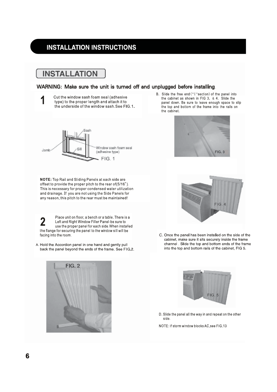 Fig.2, Installation | Sharp 2020215A0343 User Manual | Page 6 / 20