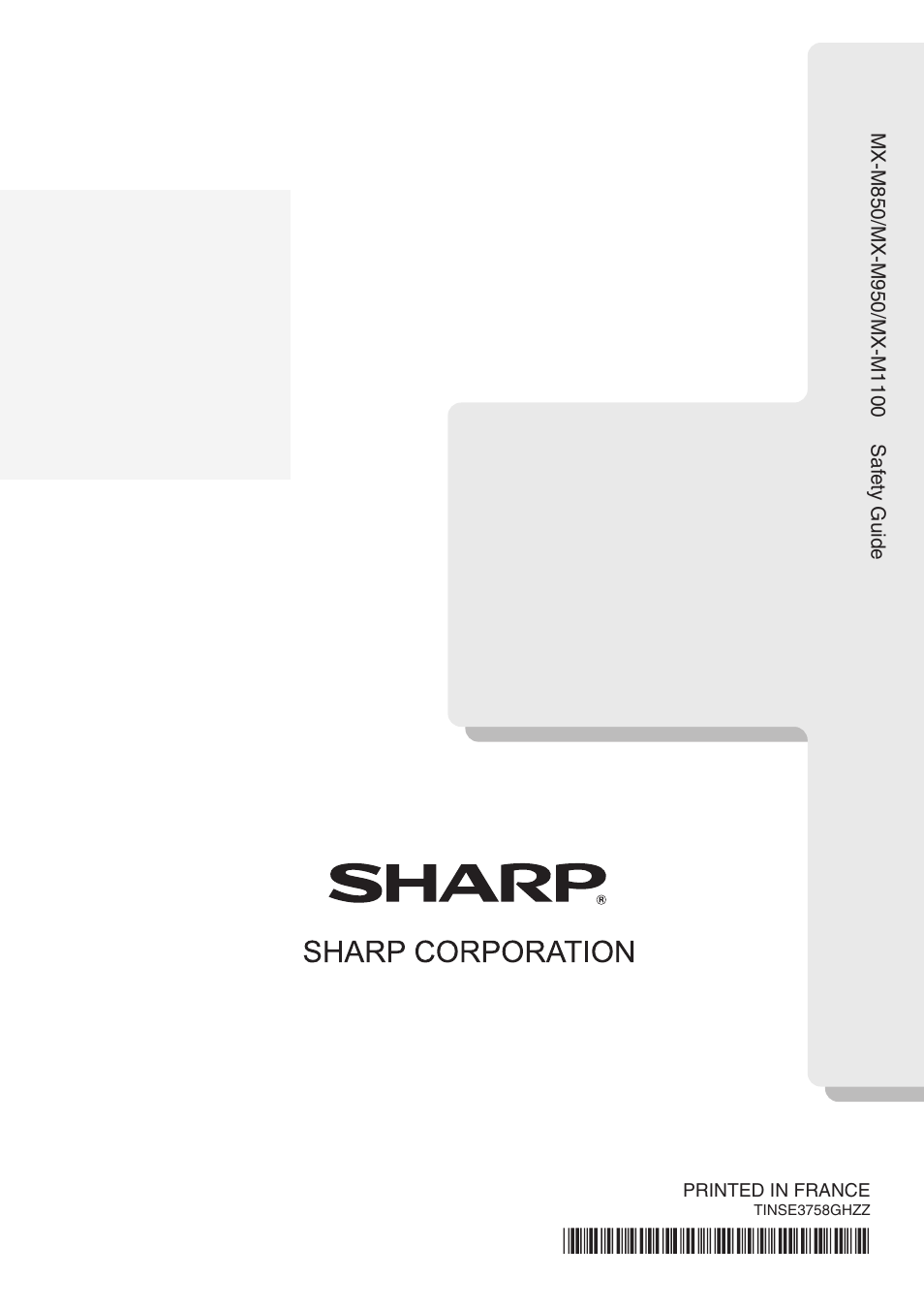 Sharp MX-M1100 User Manual | Page 32 / 32