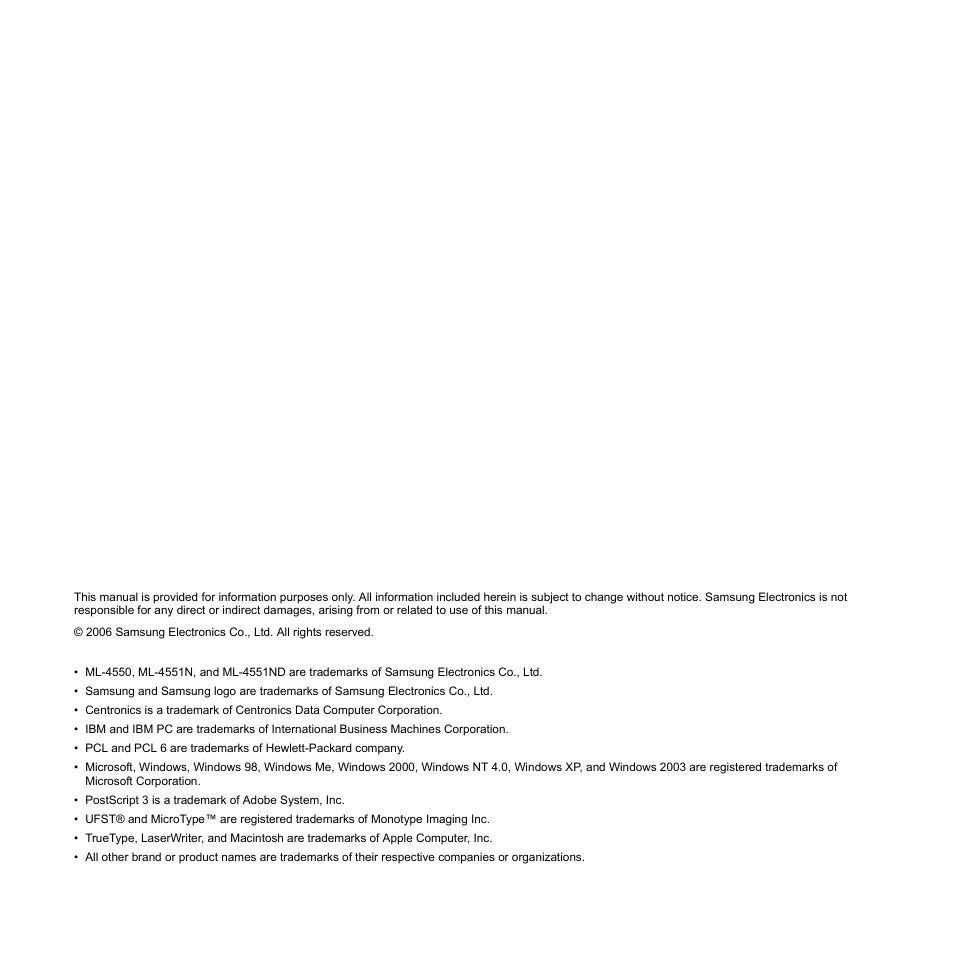 Sharp ML-4550 User Manual | Page 2 / 112