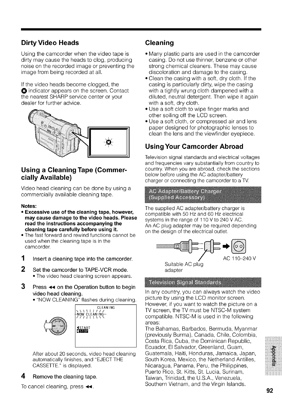 Notes | Sharp VIEWCAM VL-WD650U User Manual | Page 107 / 120