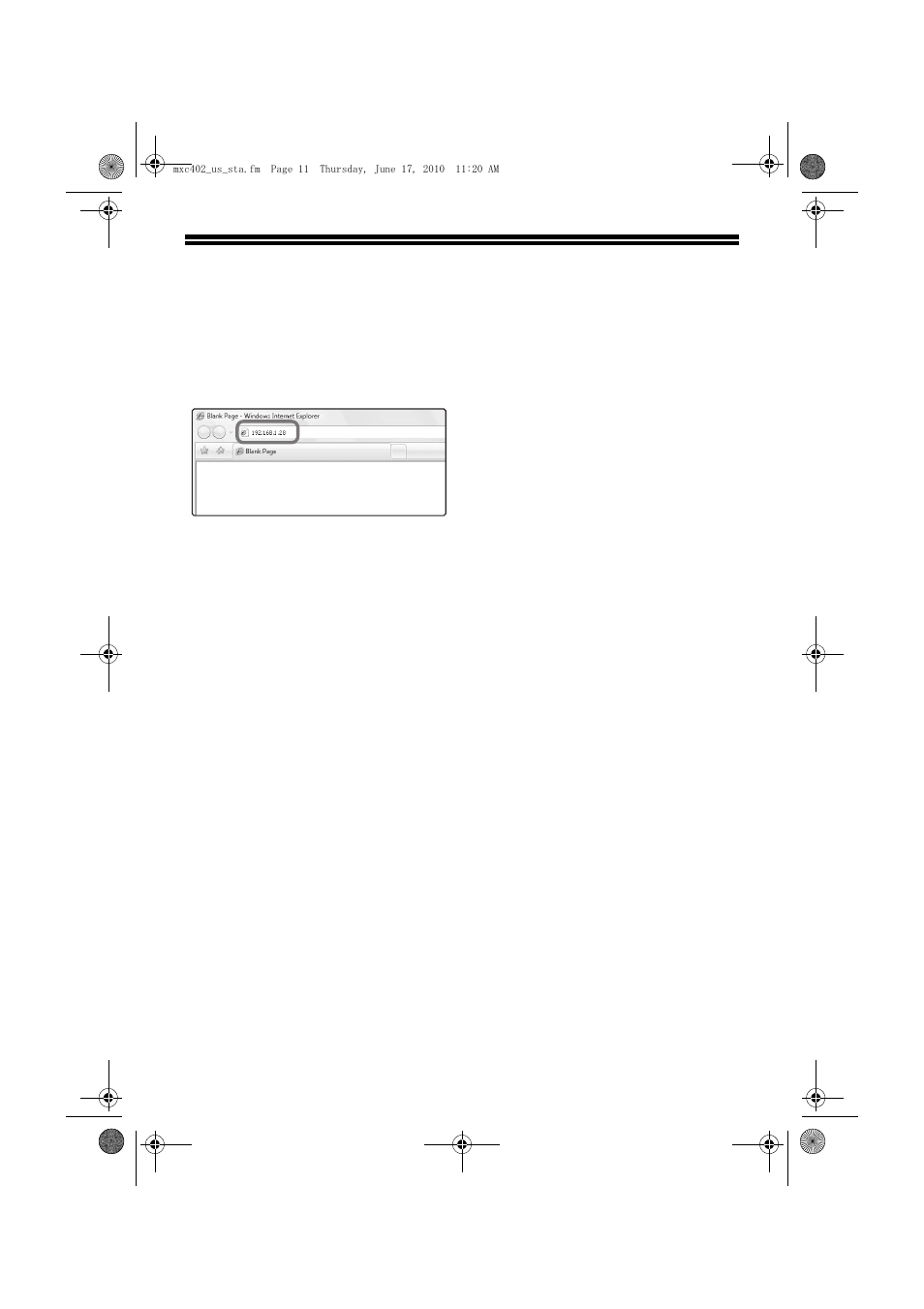 Accessing the web server in the machine, Opening the web pages | Sharp TINSE4796FCZZ User Manual | Page 13 / 58