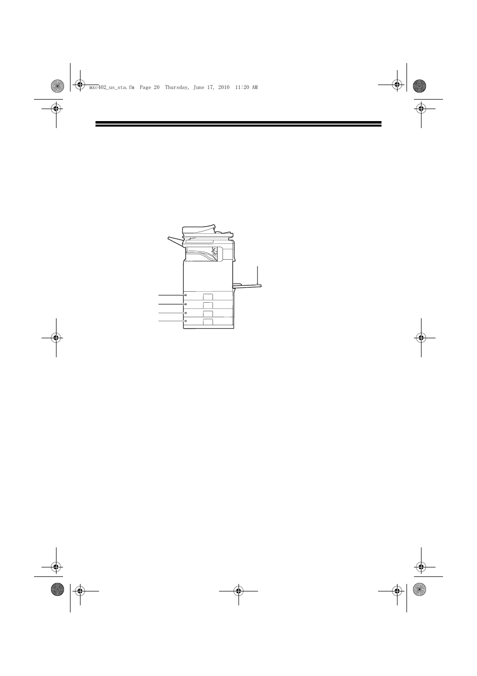 Changing paper in a tray, Names of the trays | Sharp TINSE4796FCZZ User Manual | Page 22 / 58