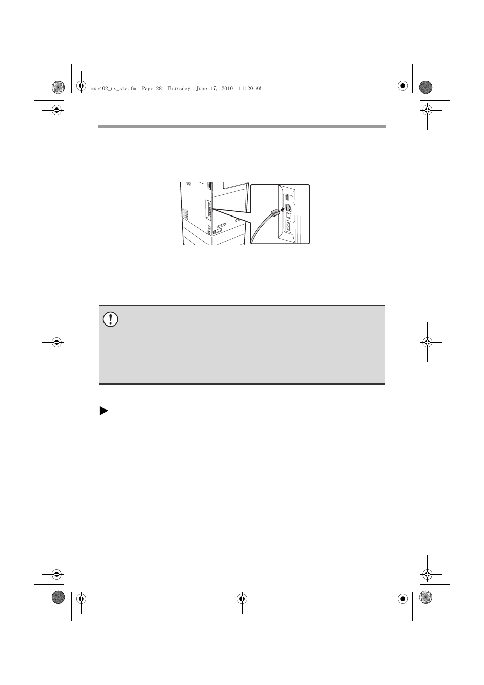 Connecting the machine, Xchecking the ip address of the machine | Sharp TINSE4796FCZZ User Manual | Page 30 / 58