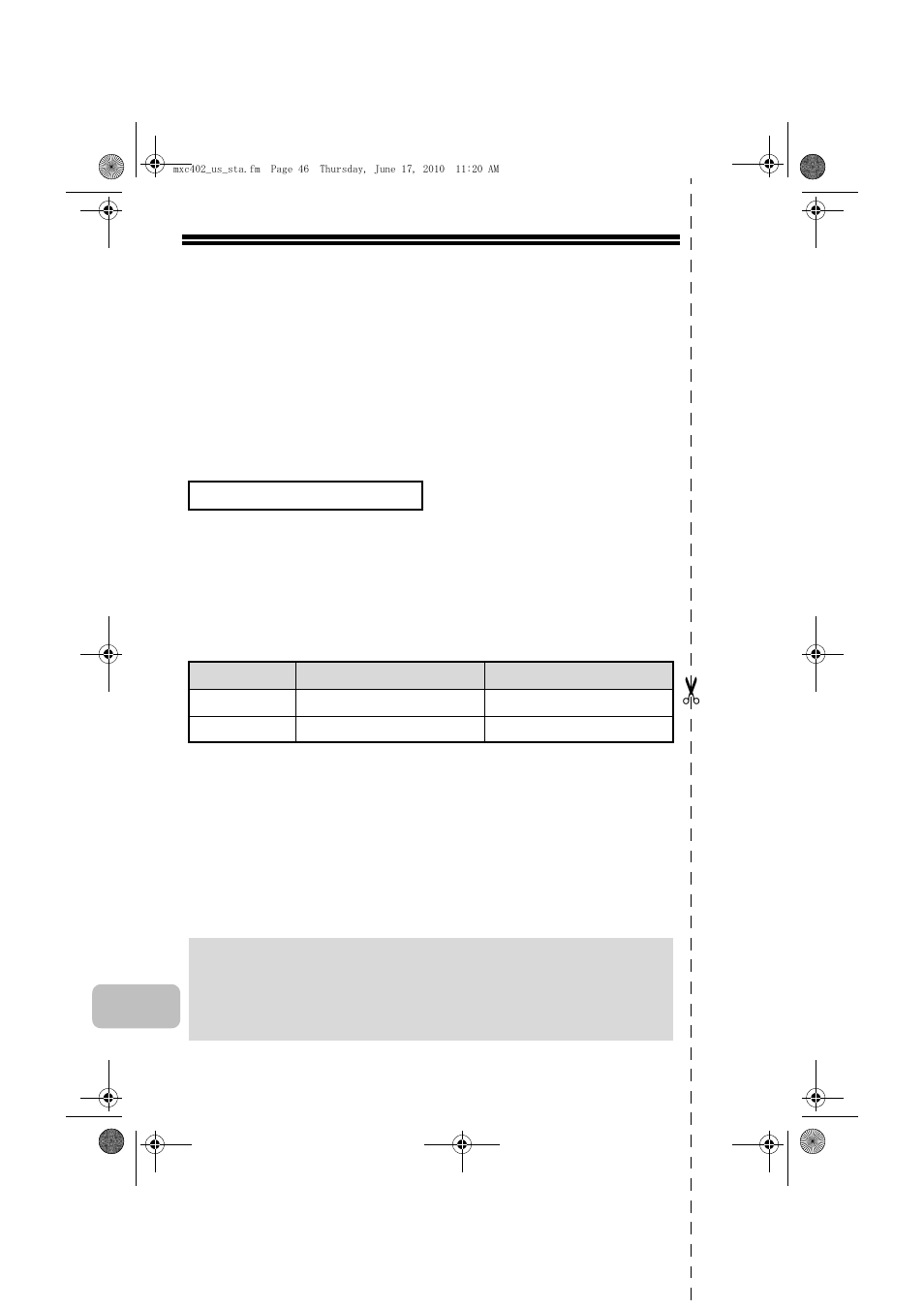 Factory default passwords | Sharp TINSE4796FCZZ User Manual | Page 50 / 58