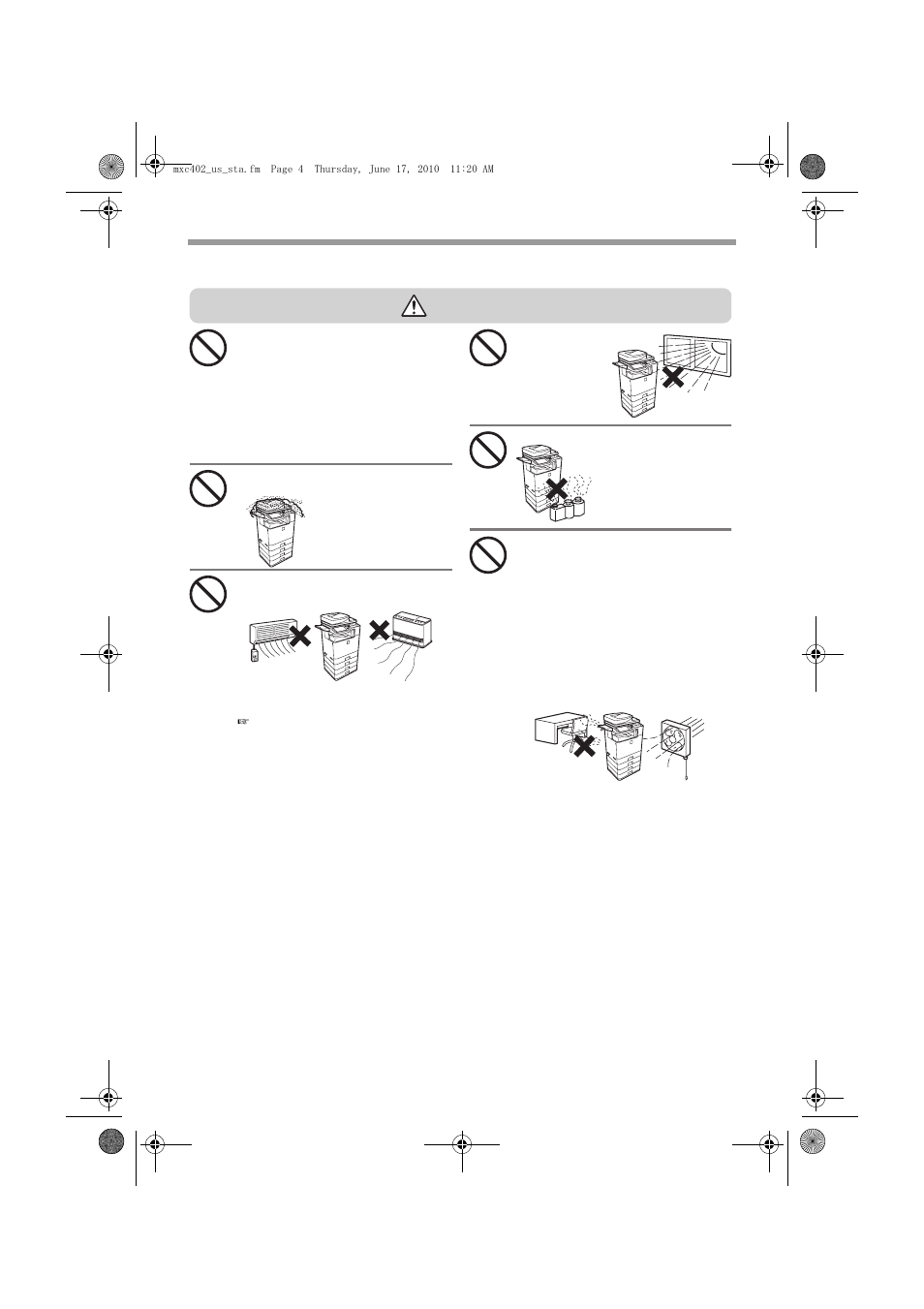 Caution | Sharp TINSE4796FCZZ User Manual | Page 6 / 58