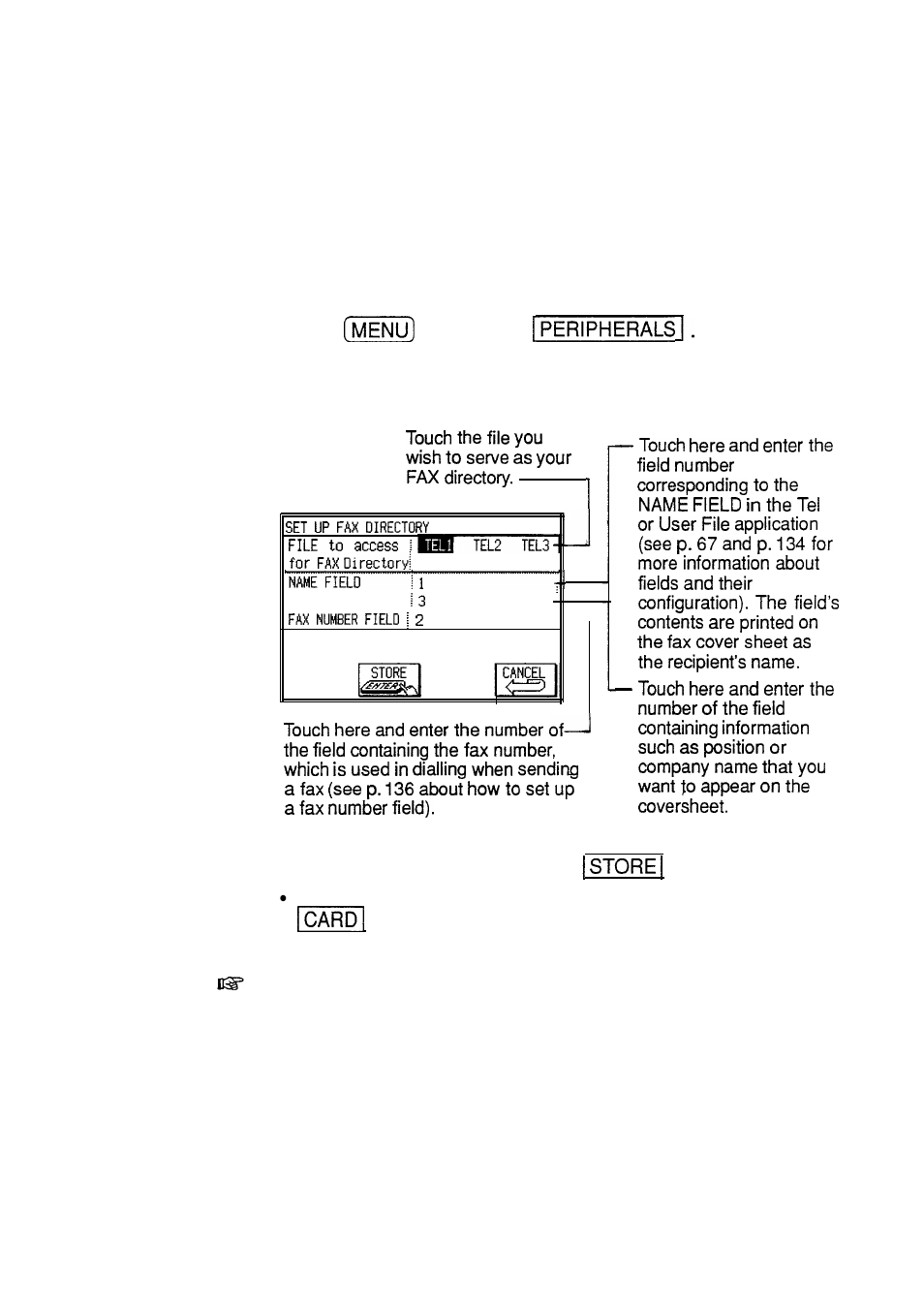 Set up the directory and touch when finished | Sharp IQ-8900 User Manual | Page 231 / 322