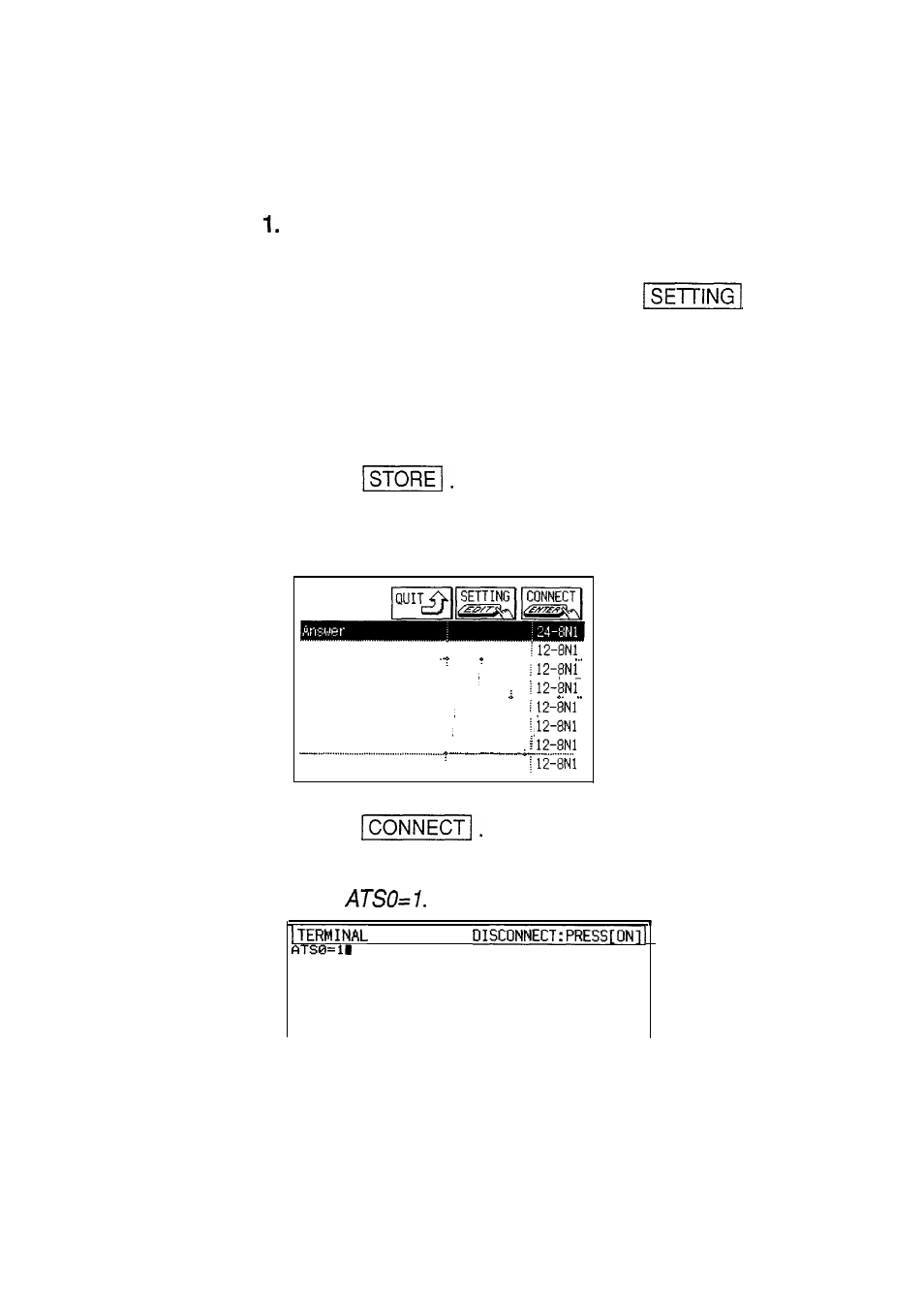 Touch the on-line display appears, Type | Sharp IQ-8900 User Manual | Page 263 / 322