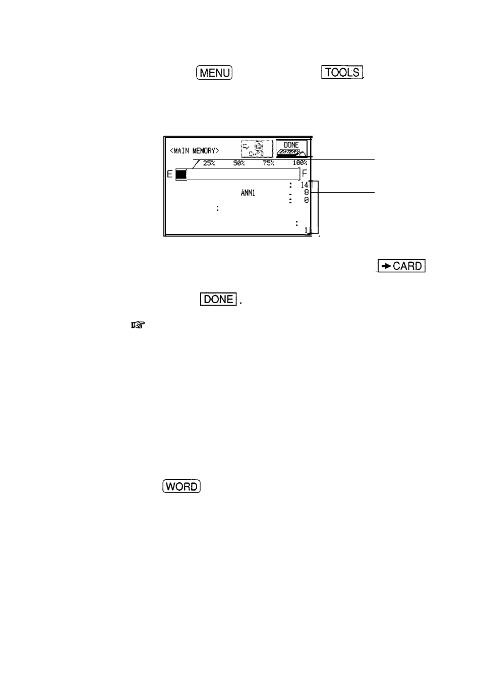 The tools menu-the unit’s basic utilities | Sharp IQ-8900 User Manual | Page 83 / 322