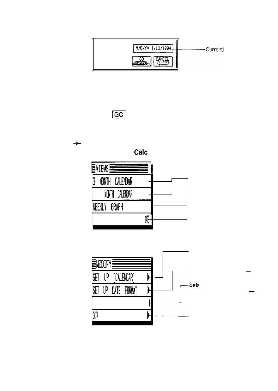 A specific, Set up monthly format, Deletion | Sharp IQ-8900 User Manual | Page 93 / 322