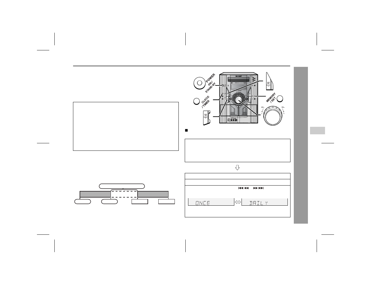 Timer and sleep operation | Sharp CD-ES77 User Manual | Page 27 / 36