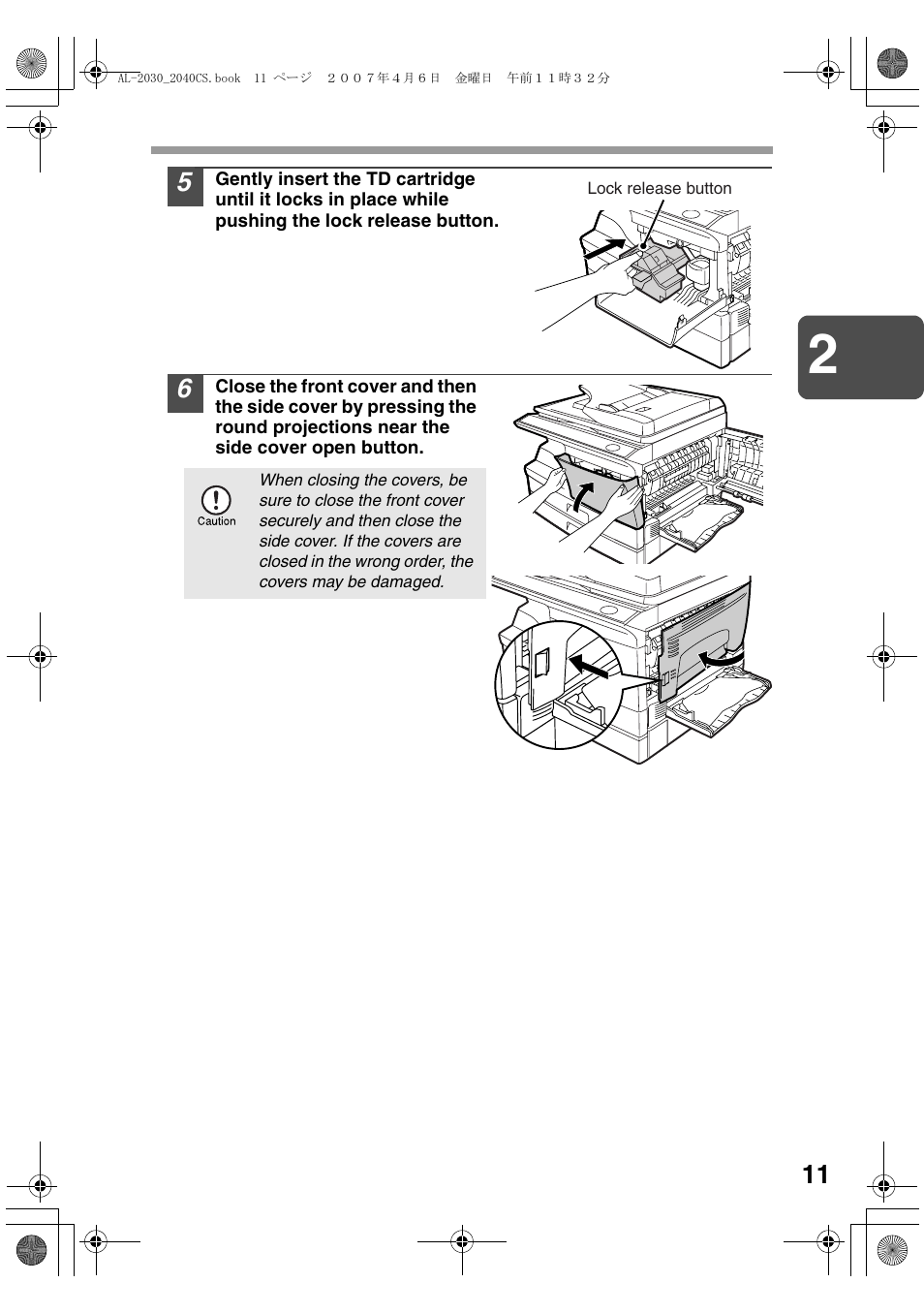 Sharp AL-2030 User Manual | Page 13 / 92